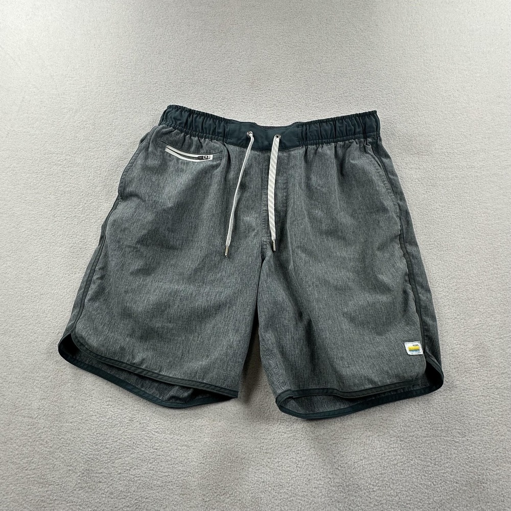 Vuori Shorts Mens 30 Gray Banks 7.5" Athletic Drawstring Pockets Gym Training